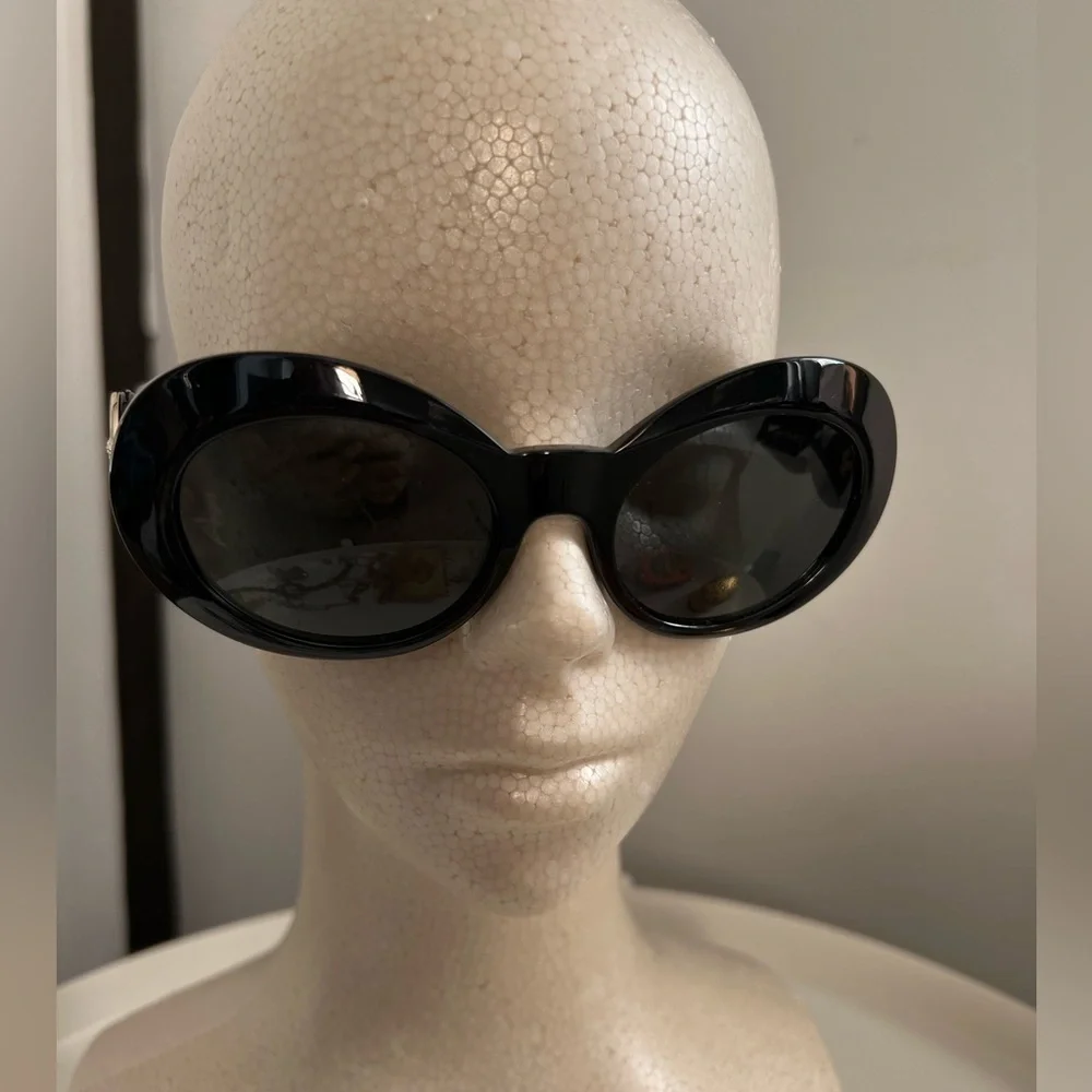 VERSACE MEDUSA BIGGIE OVAL SUNGLASSES